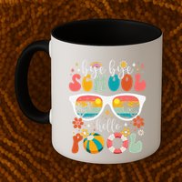 Groovy Bye Bye School Hello Pool Last Day Of School Summer Mug