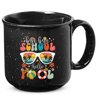 Groovy Bye Bye School Hello Pool Last Day Of School Summer 15oz Campfire Ceramic Mug