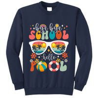 Groovy Bye Bye School Hello Pool Last Day Of School Summer Sweatshirt