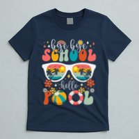 Groovy Bye Bye School Hello Pool Last Day Of School Summer T-Shirt