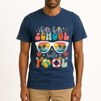 Groovy Bye Bye School Hello Pool Last Day Of School Summer Tall T-Shirt