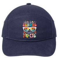 Groovy Bye Bye School Hello Pool Last Day Of School Summer 7-Panel Snapback Hat