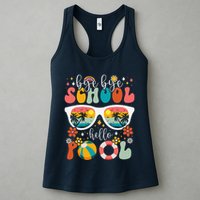 Groovy Bye Bye School Hello Pool Last Day Of School Summer Womens Tank Top