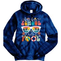 Groovy Bye Bye School Hello Pool Last Day Of School Summer Tie Dye Hoodie