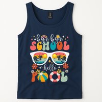 Groovy Bye Bye School Hello Pool Last Day Of School Summer Tank Top