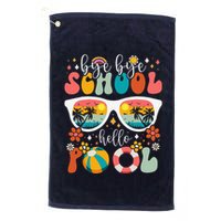 Groovy Bye Bye School Hello Pool Last Day Of School Summer Golf Towel