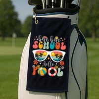 Groovy Bye Bye School Hello Pool Last Day Of School Summer Golf Towel