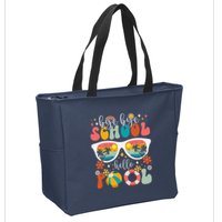 Groovy Bye Bye School Hello Pool Last Day Of School Summer Zip Tote Bag