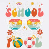 Groovy Bye Bye School Hello Pool Last Day Of School Summer Garment-Dyed Sweatshirt