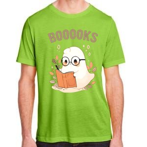 Ghost Books Bookworm Book Lover Halloween Adult ChromaSoft Performance T-Shirt