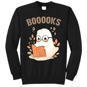 Ghost Books Bookworm Book Lover Halloween Sweatshirt