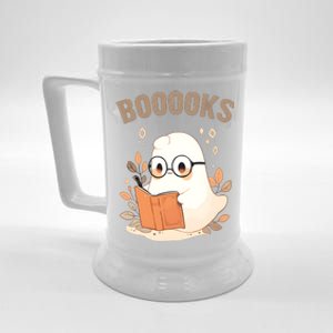 Ghost Books Bookworm Book Lover Halloween Beer Stein