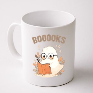 Ghost Books Bookworm Book Lover Halloween Coffee Mug