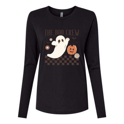 Groovy Boo Boo Crew Nurse Halloween Nurse For Women Gift Womens Cotton Relaxed Long Sleeve T-Shirt