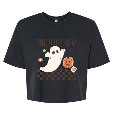 Groovy Boo Boo Crew Nurse Halloween Nurse For Women Gift Bella+Canvas Jersey Crop Tee