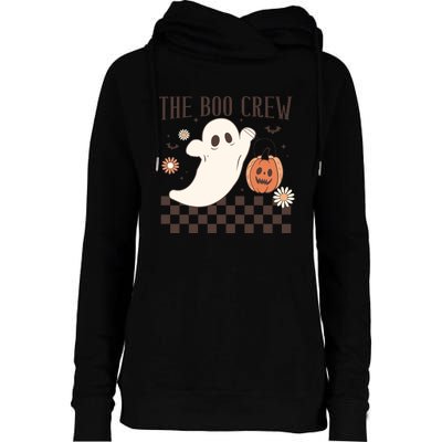 Groovy Boo Boo Crew Nurse Halloween Nurse For Women Gift Womens Funnel Neck Pullover Hood