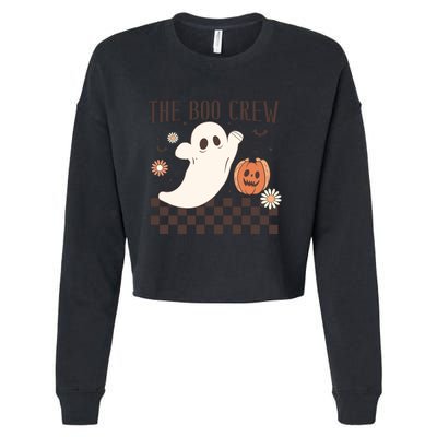 Groovy Boo Boo Crew Nurse Halloween Nurse For Women Gift Cropped Pullover Crew