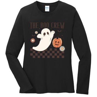 Groovy Boo Boo Crew Nurse Halloween Nurse For Women Gift Ladies Long Sleeve Shirt