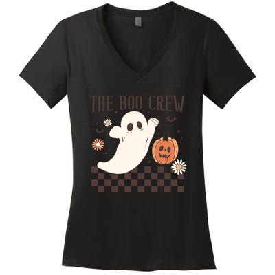 Groovy Boo Boo Crew Nurse Halloween Nurse For Women Gift Women's V-Neck T-Shirt