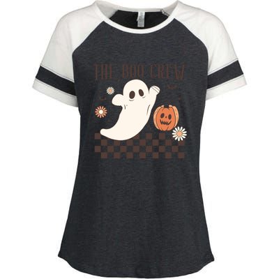 Groovy Boo Boo Crew Nurse Halloween Nurse For Women Gift Enza Ladies Jersey Colorblock Tee