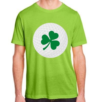 Golf Ball Clover St Patricks Day Ball Golfer Gift Adult ChromaSoft Performance T-Shirt