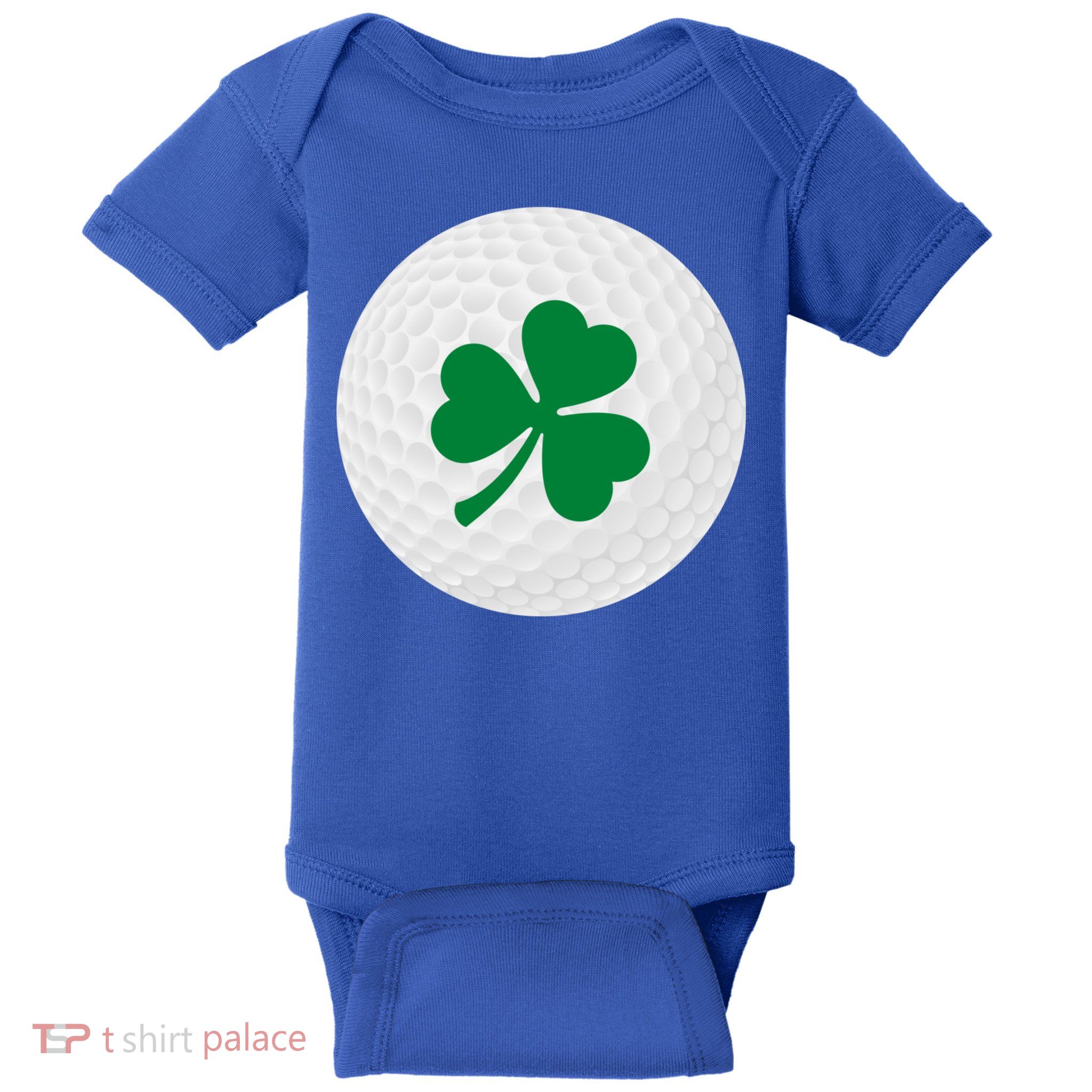 Golf Ball Clover St Patricks Day Ball Golfer Gift Baby Bodysuit