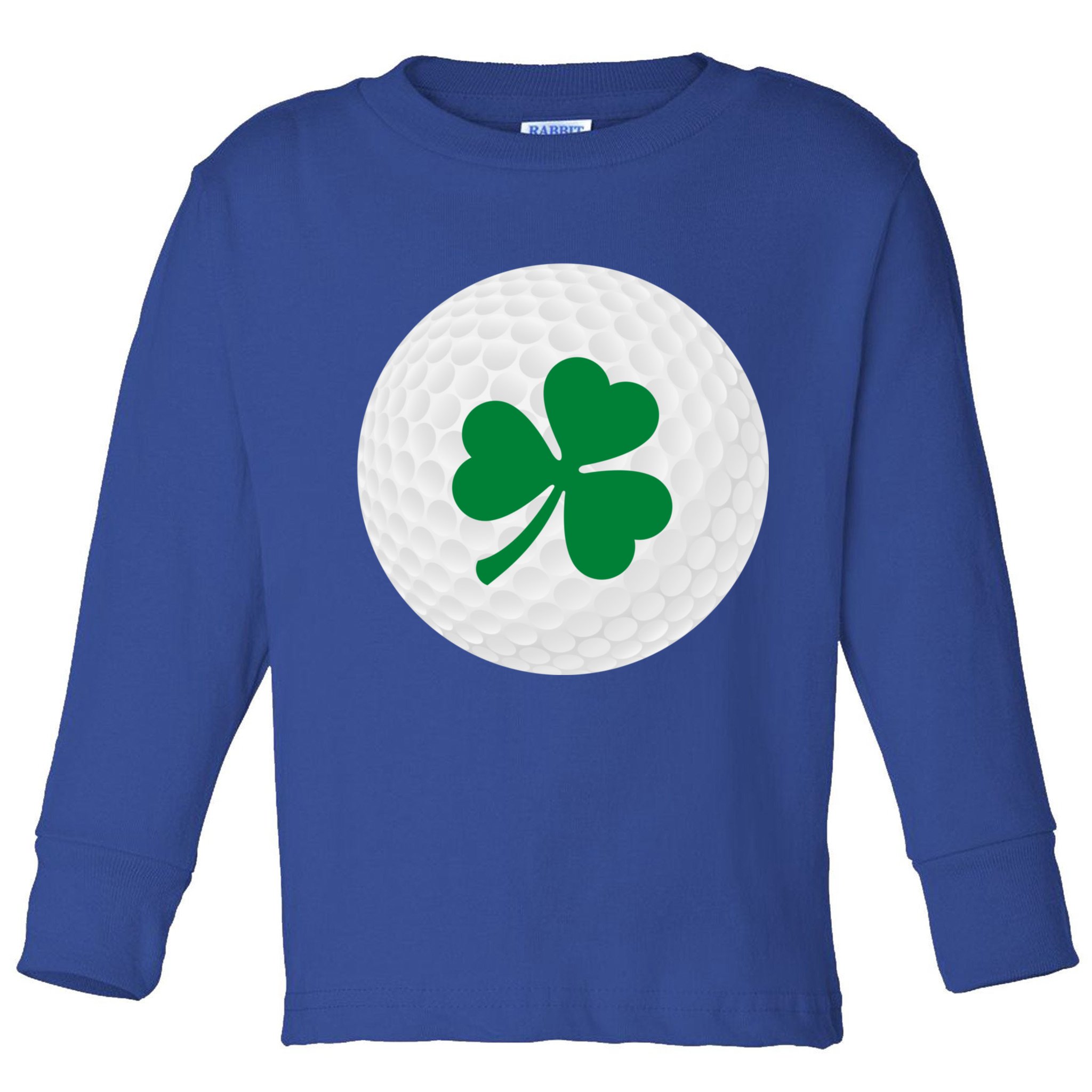 Golf Ball Clover St Patricks Day Ball Golfer Gift Toddler Long Sleeve Shirt
