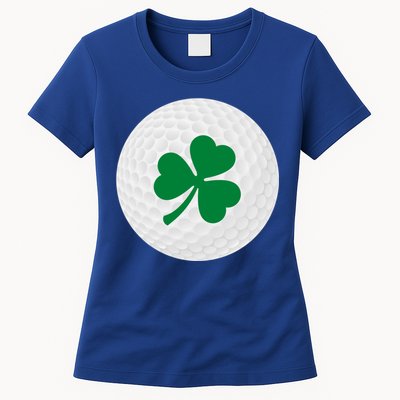 Golf Ball Clover St Patricks Day Ball Golfer Gift Womens T-Shirt