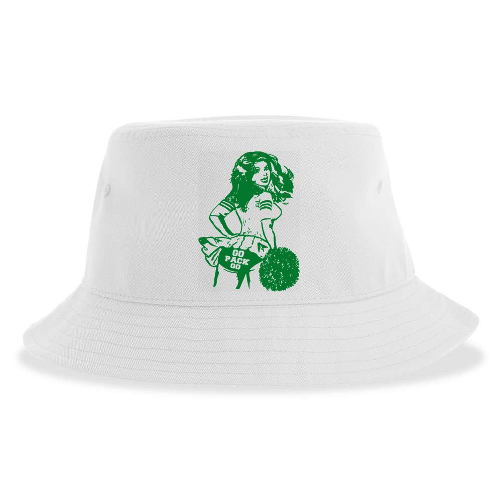 Green Bay Cheerleader Vintage Fan Wisconsin Sustainable Bucket Hat