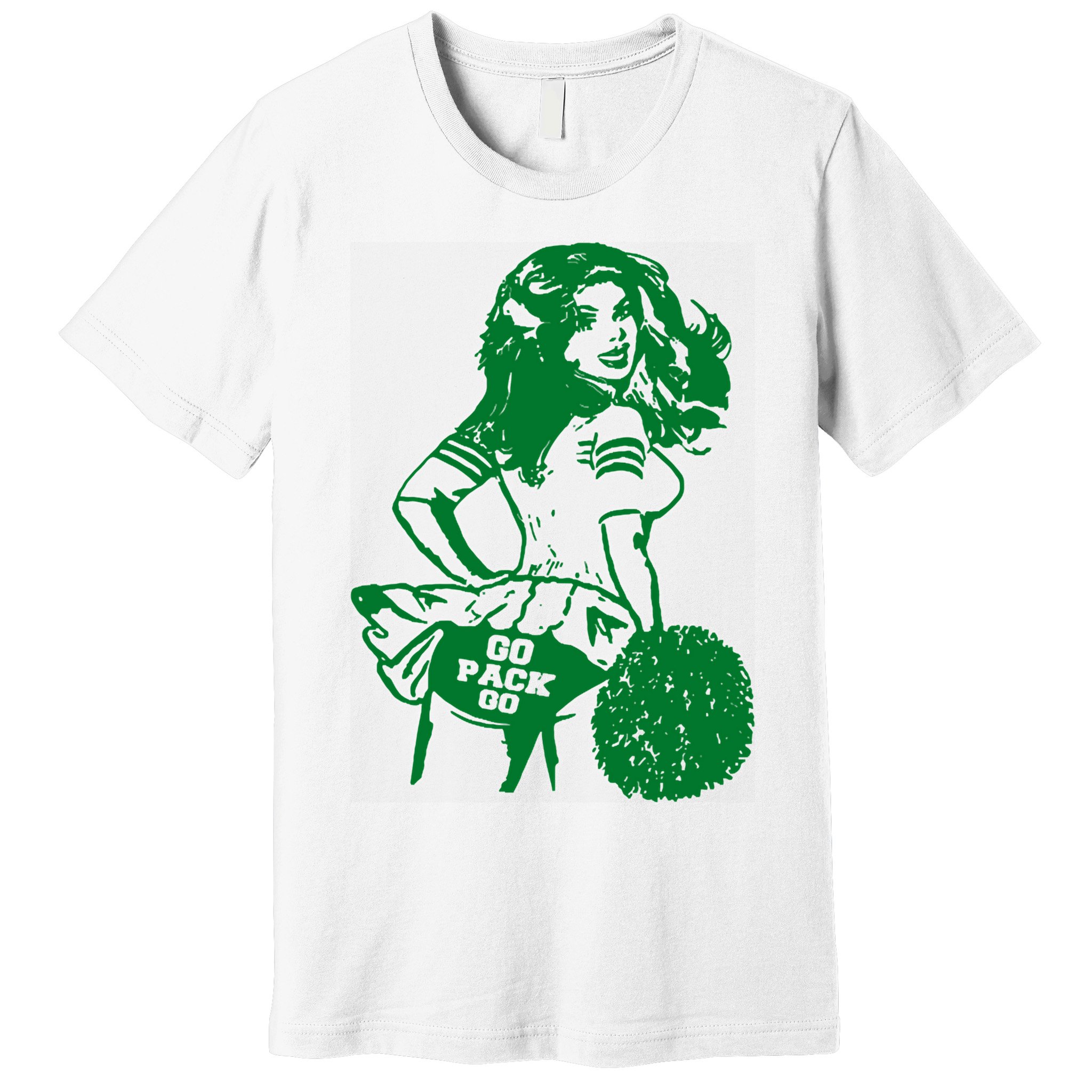 Green Bay Cheerleader Vintage Fan Wisconsin Premium T-Shirt