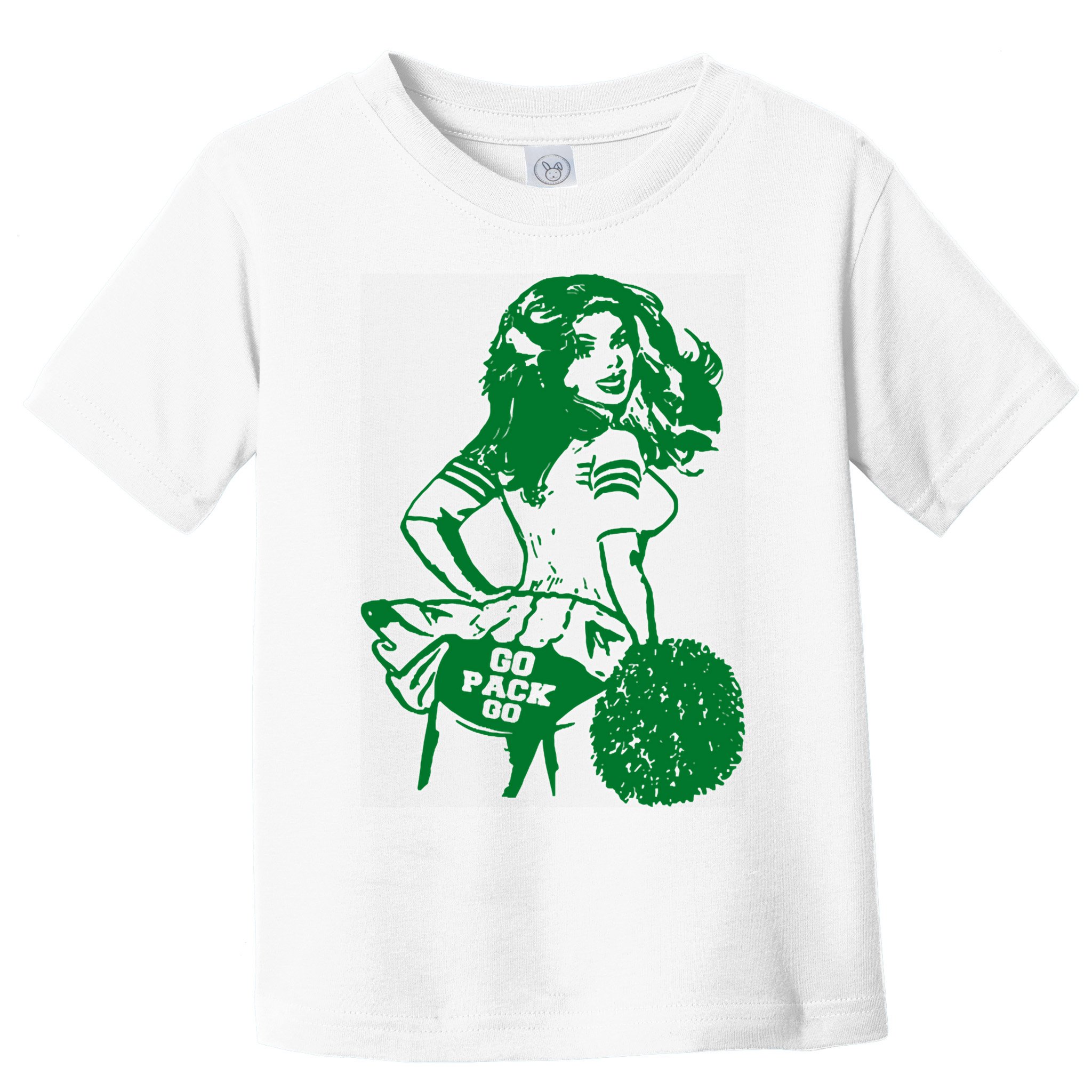 Green Bay Cheerleader Vintage Fan Wisconsin Toddler T-Shirt
