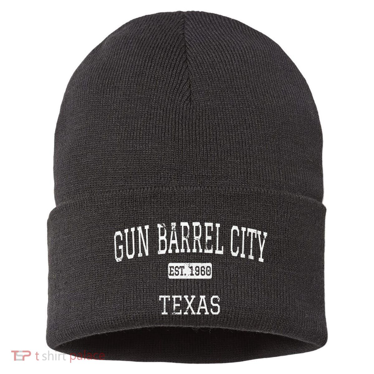 Gun Barrel City Texas Tx Vintage Sustainable Knit Beanie