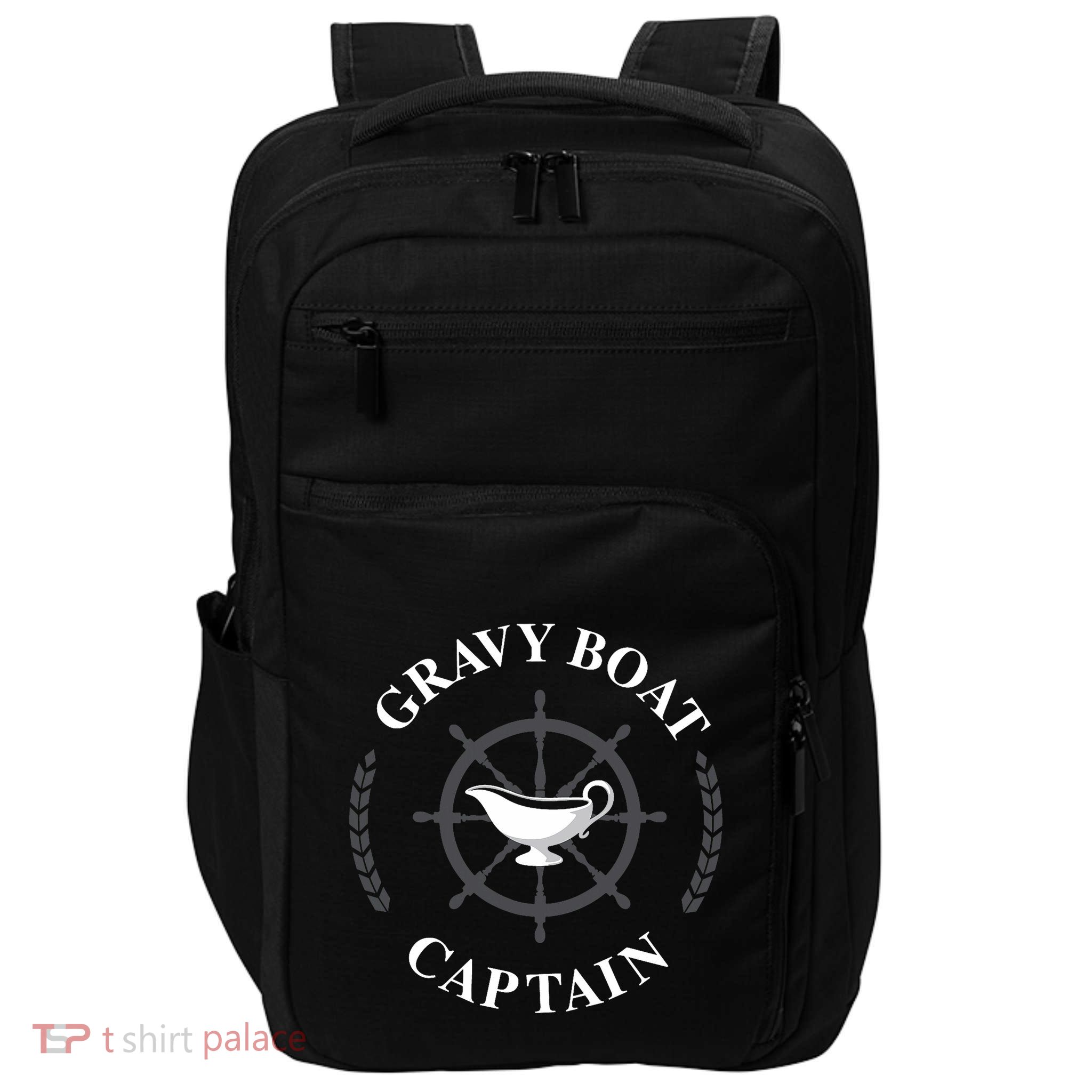 Gravy Boat Captain Funny Thanksgiving Gravy Impact Tech Backpack