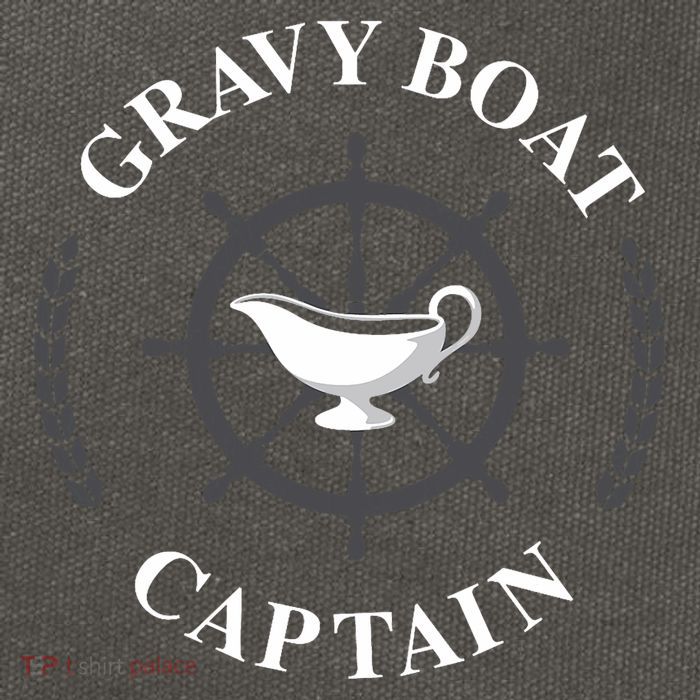 Gravy Boat Captain Funny Thanksgiving Gravy Cotton Canvas Backpack