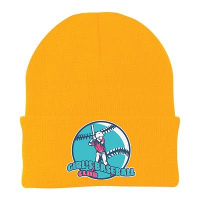 Girls Baseball Club Knit Cap Winter Beanie