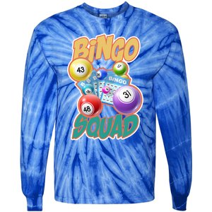 Gambling Bingo Caller Lottery Bingo Squad Gift Funny Bingo Gift Tie-Dye Long Sleeve Shirt