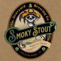 Graveyard Brewery Craft Beer Label Skeleton With Cigar Cotton Canvas Backpack
