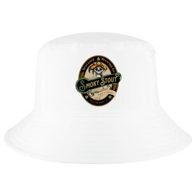 Graveyard Brewery Craft Beer Label Skeleton With Cigar Cool Comfort Performance Bucket Hat