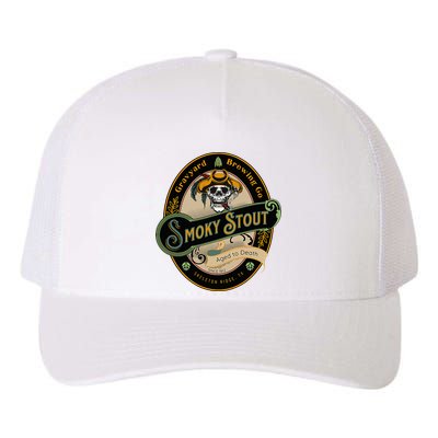 Graveyard Brewery Craft Beer Label Skeleton With Cigar Yupoong Adult 5-Panel Trucker Hat