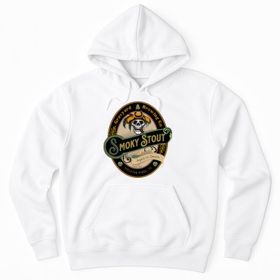 Graveyard Brewery Craft Beer Label Skeleton With Cigar Hoodie
