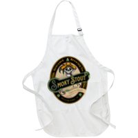 Graveyard Brewery Craft Beer Label Skeleton With Cigar Apron