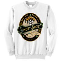 Graveyard Brewery Craft Beer Label Skeleton With Cigar Sweatshirt