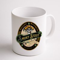 Graveyard Brewery Craft Beer Label Skeleton With Cigar Mug