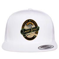 Graveyard Brewery Craft Beer Label Skeleton With Cigar Flat Bill Trucker Hat