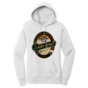 Graveyard Brewery Craft Beer Label Skeleton With Cigar Women's Pullover Hoodie