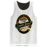 Graveyard Brewery Craft Beer Label Skeleton With Cigar Mesh Reversible Basketball Jersey Tank