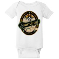 Graveyard Brewery Craft Beer Label Skeleton With Cigar Baby Bodysuit