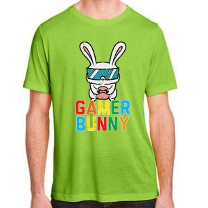 Gamer Bunny Cute Easter Video Game Gaming Adult ChromaSoft Performance T-Shirt