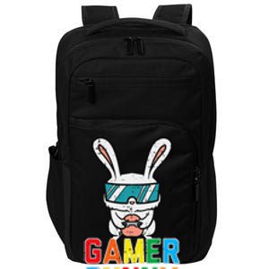 Gamer Bunny Cute Easter Video Game Gaming Impact Tech Backpack