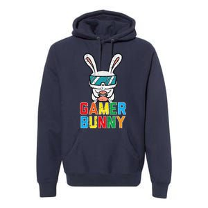 Gamer Bunny Cute Easter Video Game Gaming Premium Hoodie